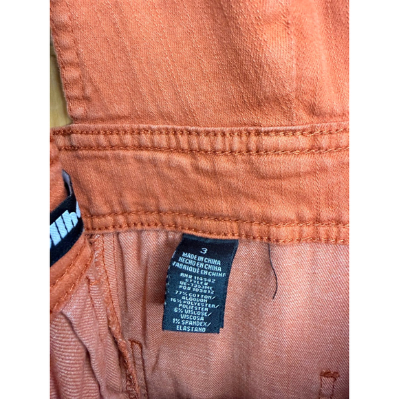 Dollhouse Rust Wide Leg Jumpsuit Deep V Utility Pockets Size 3 - Picture 6 of 6